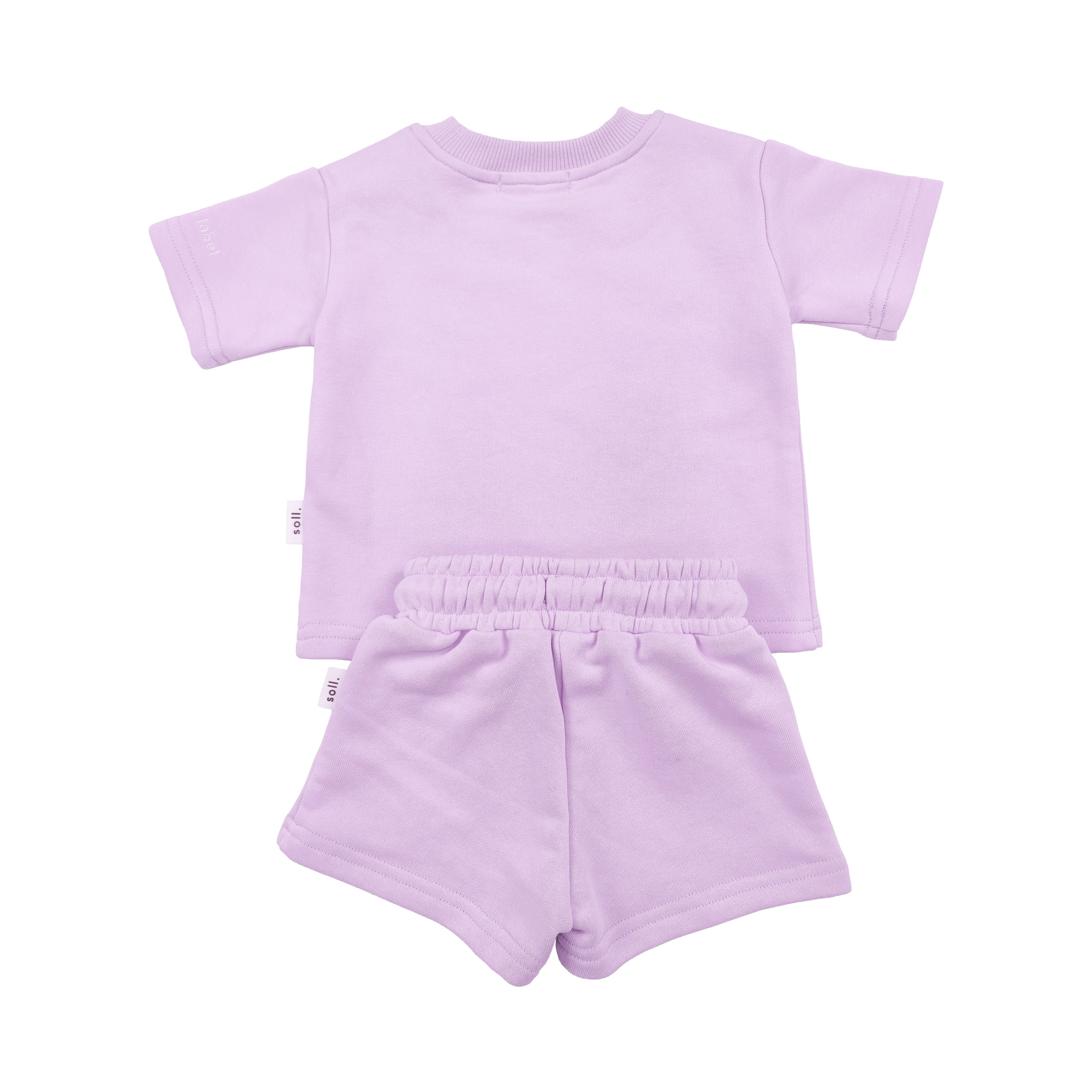 Kids French Terry Set - Lilac summer 01 collection soll. the label
