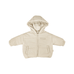 Kids Hooded Puffer Jacket - Beige Comfy Collection 01 soll. the label