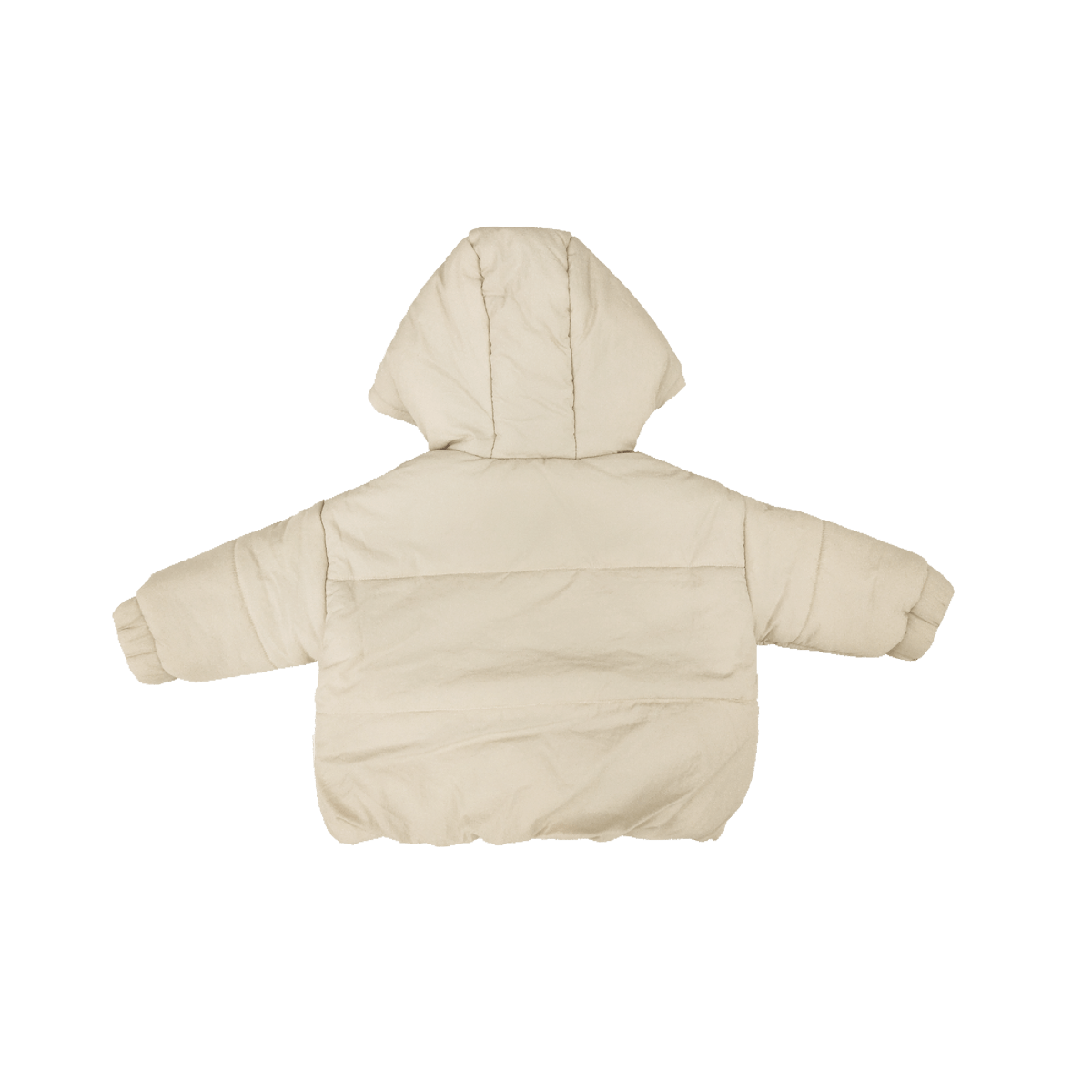 Kids Hooded Puffer Jacket - Beige Comfy Collection 01 soll. the label