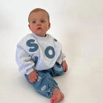Kids Soll Denim Logo Jumper denim soll. the label