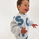 Kids Soll Denim Logo Jumper denim soll. the label