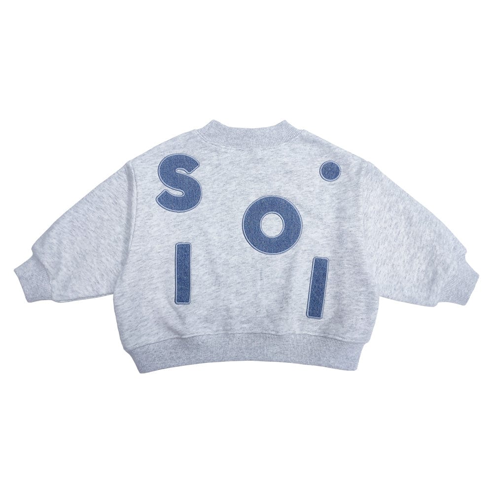 Kids Soll Denim Logo Jumper denim soll. the label