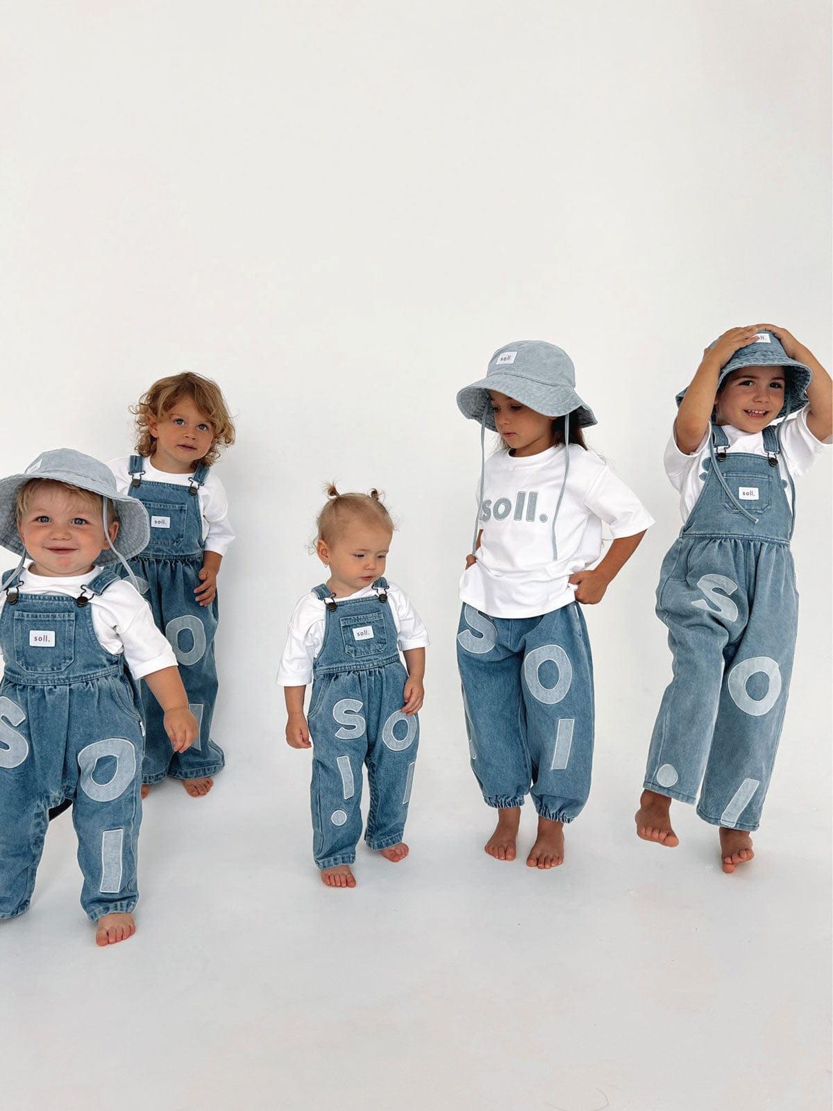 Kids Soll Denim Overalls denim soll. the label