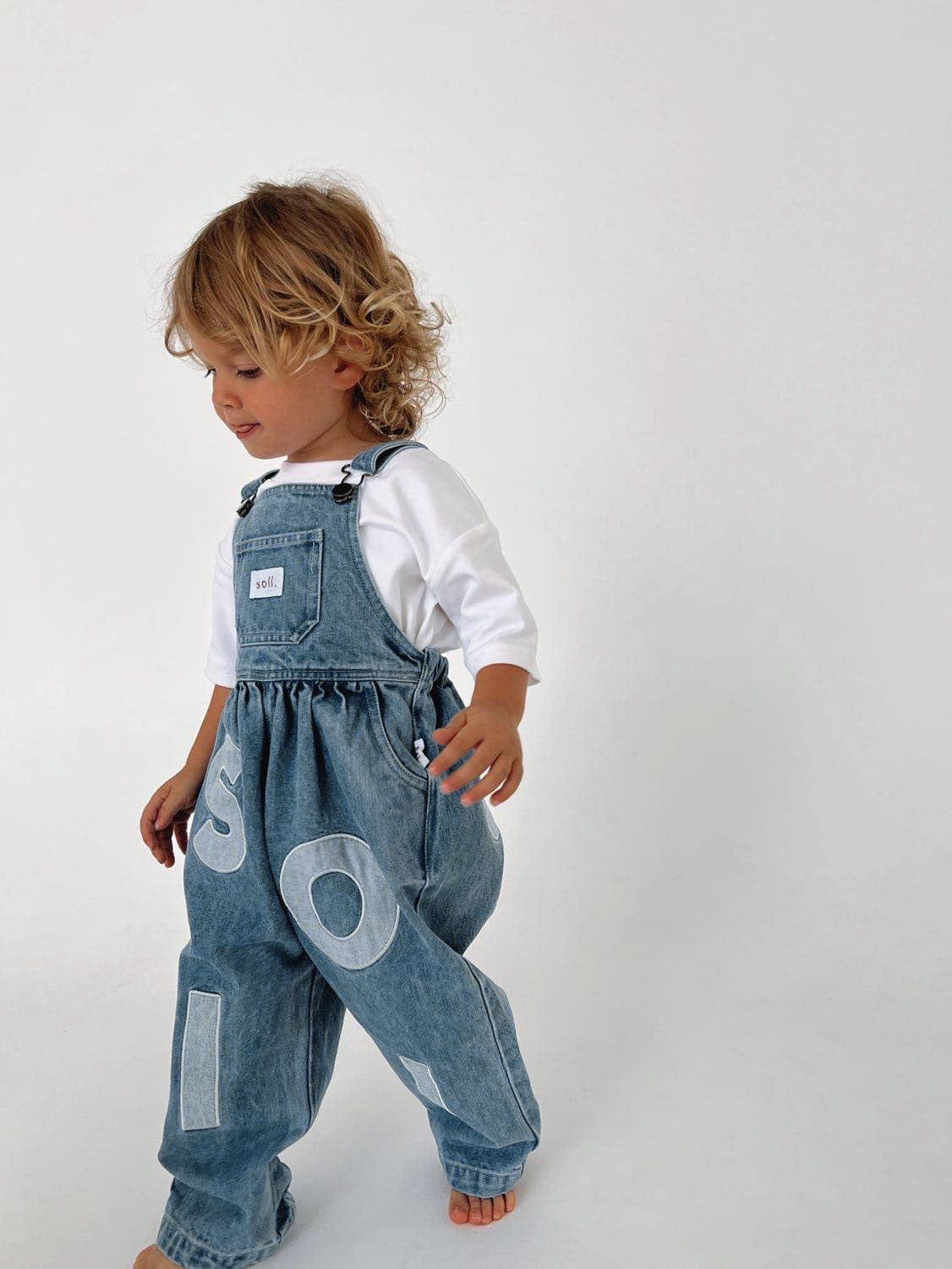 Kids Soll Denim Overalls denim soll. the label
