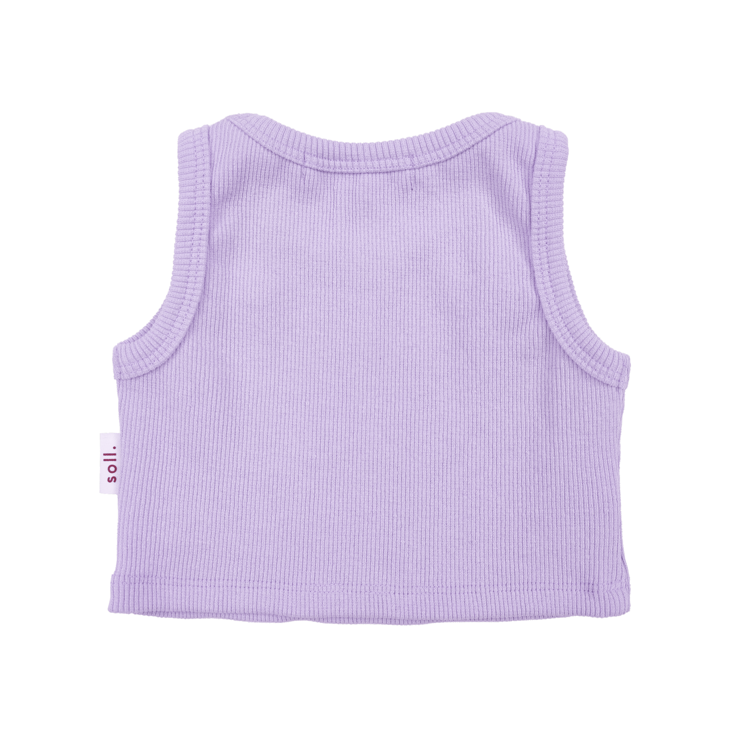 Kids Soll Ribbed Singlet - Lilac summer 02 collection soll. the label