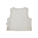 Kids Soll Ribbed Singlet - Oat summer 02 collection soll. the label