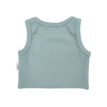 Kids Soll Ribbed Singlet - Sage summer 02 collection soll. the label
