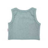 Kids Soll Ribbed Singlet - Sage summer 02 collection soll. the label