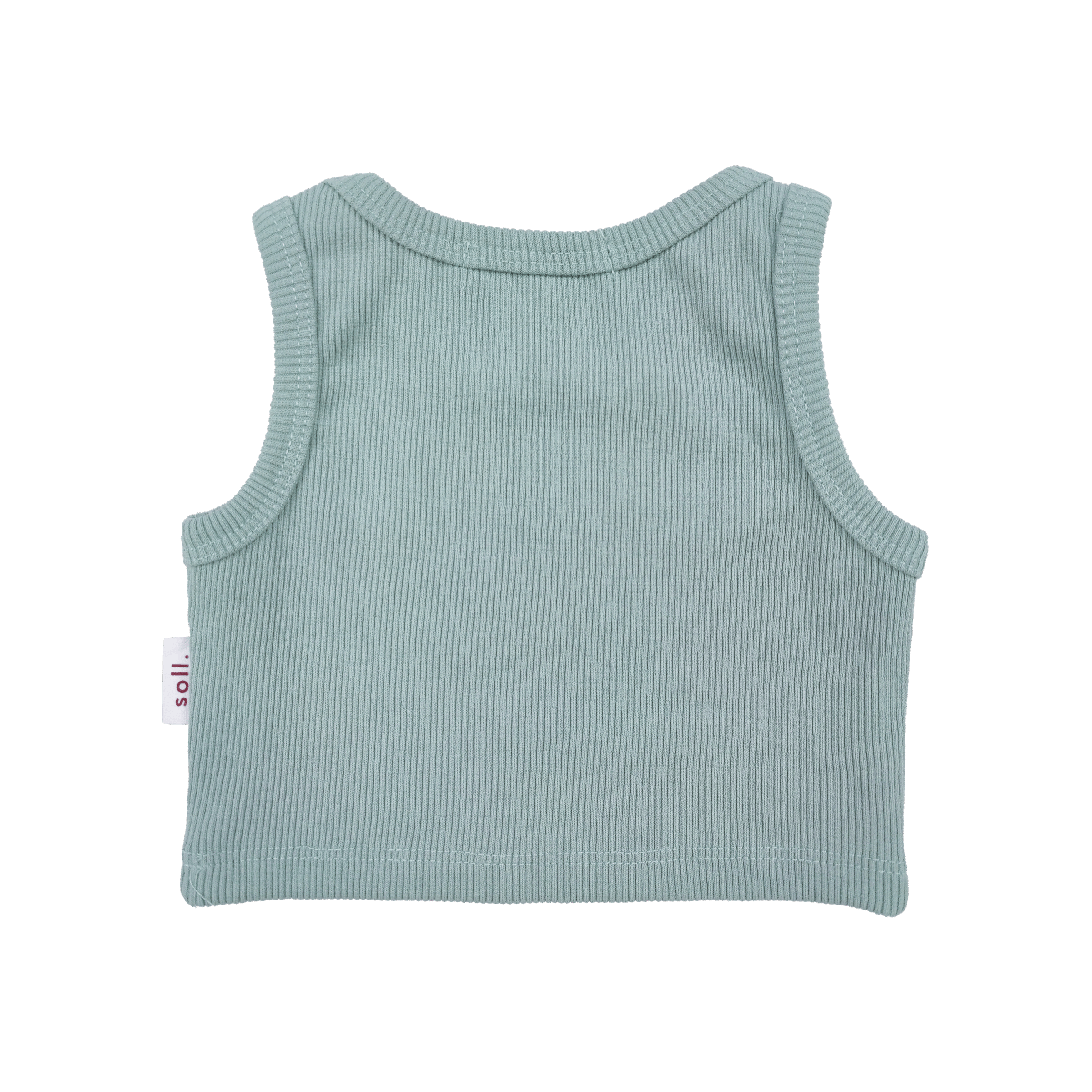 Kids Soll Ribbed Singlet - Sage summer 02 collection soll. the label