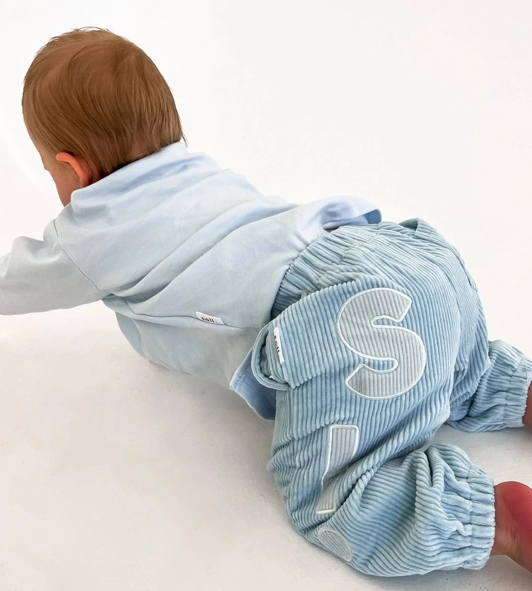 Kids Stretch Cotton Long Sleeve - Blue Comfy Collection 02 soll. the label