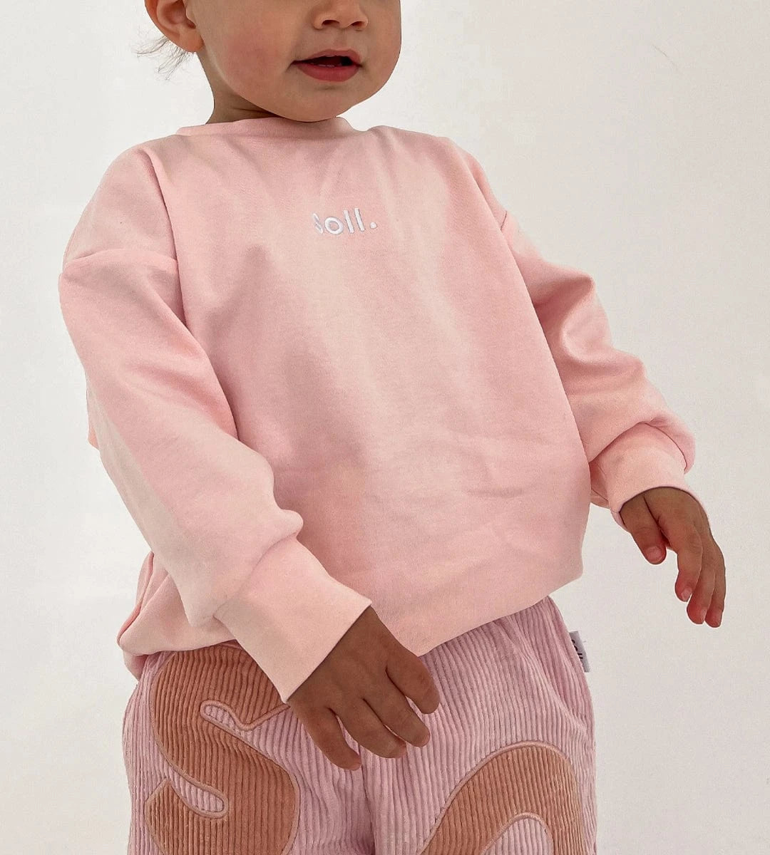 Kids Stretch Cotton Long Sleeve - Pink Comfy Collection 02 soll. the label