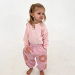 Kids Stretch Cotton Long Sleeve - Pink Comfy Collection 02 soll. the label