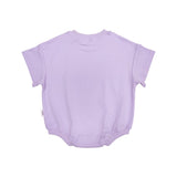 Kids Stretch Cotton Romper - Lilac Summer 24 soll. the label