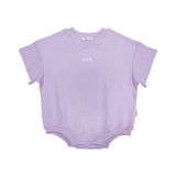 Kids Stretch Cotton Romper - Lilac Summer 24 soll. the label