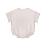 Kids Stretch Cotton Romper - Oat Summer 24 soll. the label
