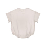 Kids Stretch Cotton Romper - Oat Summer 24 soll. the label