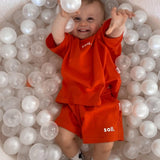 Kids Stretch Cotton Set - Coral Summer 24 soll. the label