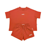 Kids Stretch Cotton Set - Coral Summer 24 soll. the label