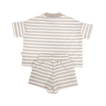 Kids Stretch Cotton Stripe Set - Oat Summer 24 soll. the label