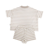 Kids Stretch Cotton Stripe Set - Oat Summer 24 soll. the label