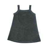 Kids Terry Towel Dress - Charcoal summer 02 collection soll. the label