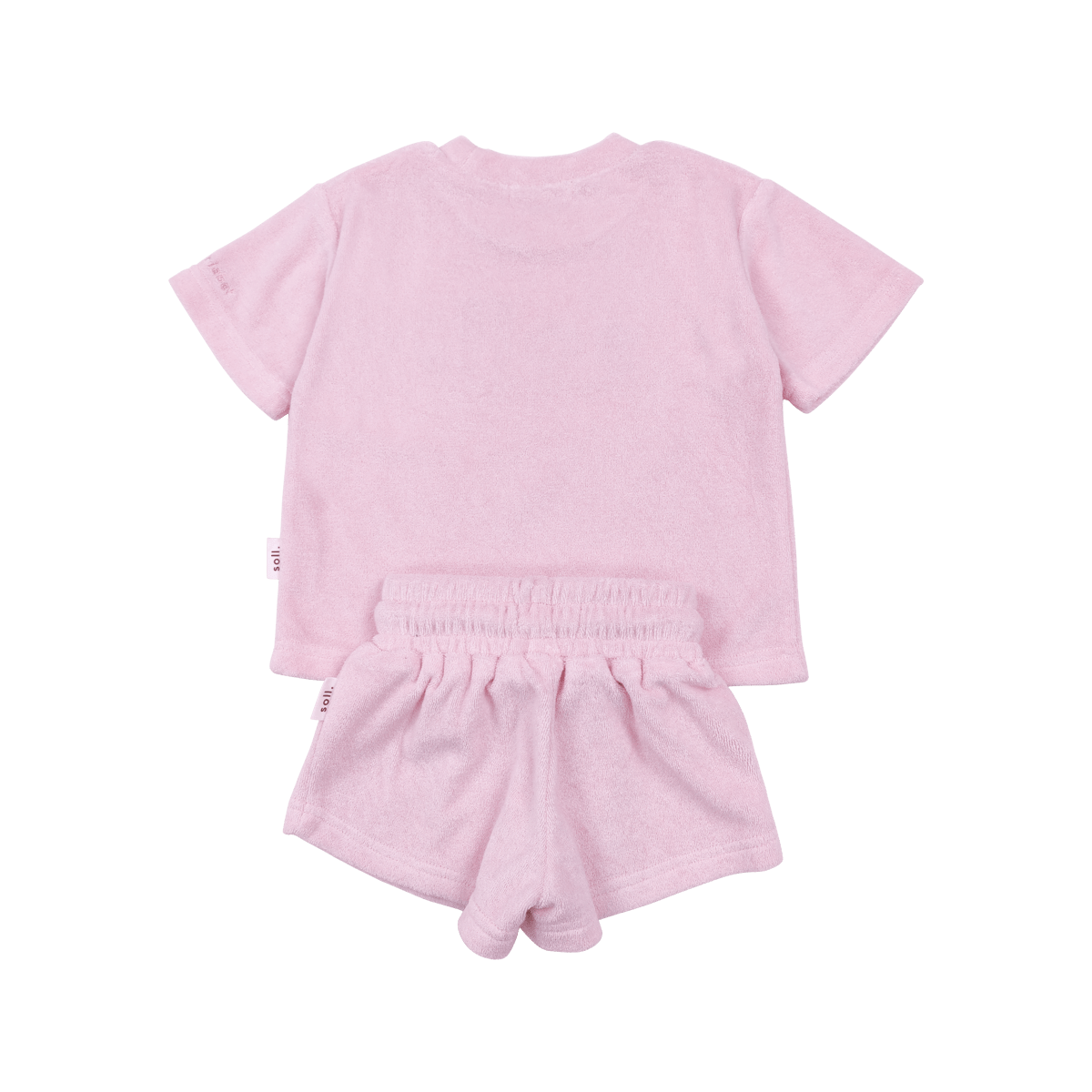 Kids Terry Towel Set - Pink summer 02 collection soll. the label