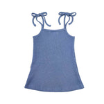 Kids Waffle Dress - Blue summer 01 collection soll. the label