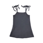 Kids Waffle Dress - Charcoal summer 01 collection soll. the label