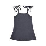 Kids Waffle Dress - Charcoal summer 01 collection soll. the label