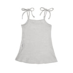 Kids Waffle Dress - Grey Summer 24 soll. the label