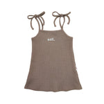 Kids Waffle Dress - Latte Summer 24 soll. the label