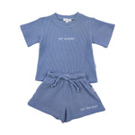 Kids Waffle Set - Blue summer 01 collection soll. the label