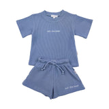 Kids Waffle Set - Blue summer 01 collection soll. the label