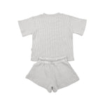 Kids Waffle Set - Grey Summer 24 soll. the label