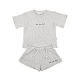Kids Waffle Set - Grey Summer 24 soll. the label
