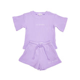 Kids Waffle Set - Lilac Summer 24 soll. the label