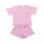 Kids Waffle Set - Pink summer 01 collection soll. the label