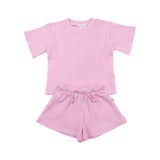 Kids Waffle Set - Pink summer 01 collection soll. the label