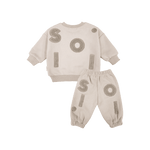 Kids Wooley Fleece Set - Beige Comfy Collection 01 soll. the label