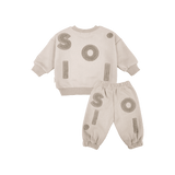 Kids Wooley Fleece Set - Beige Comfy Collection 01 soll. the label