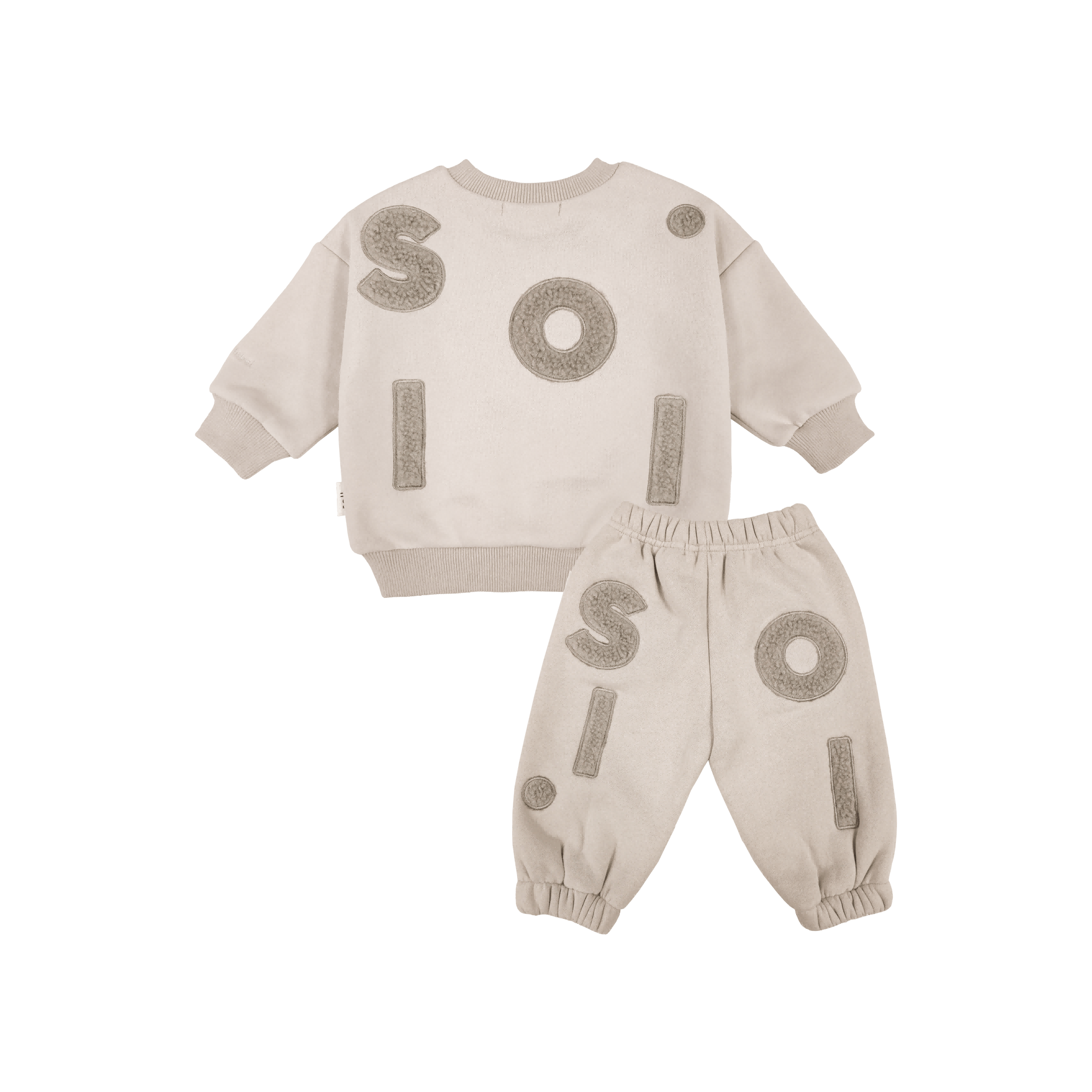 Kids Wooley Fleece Set - Beige Comfy Collection 01 soll. the label