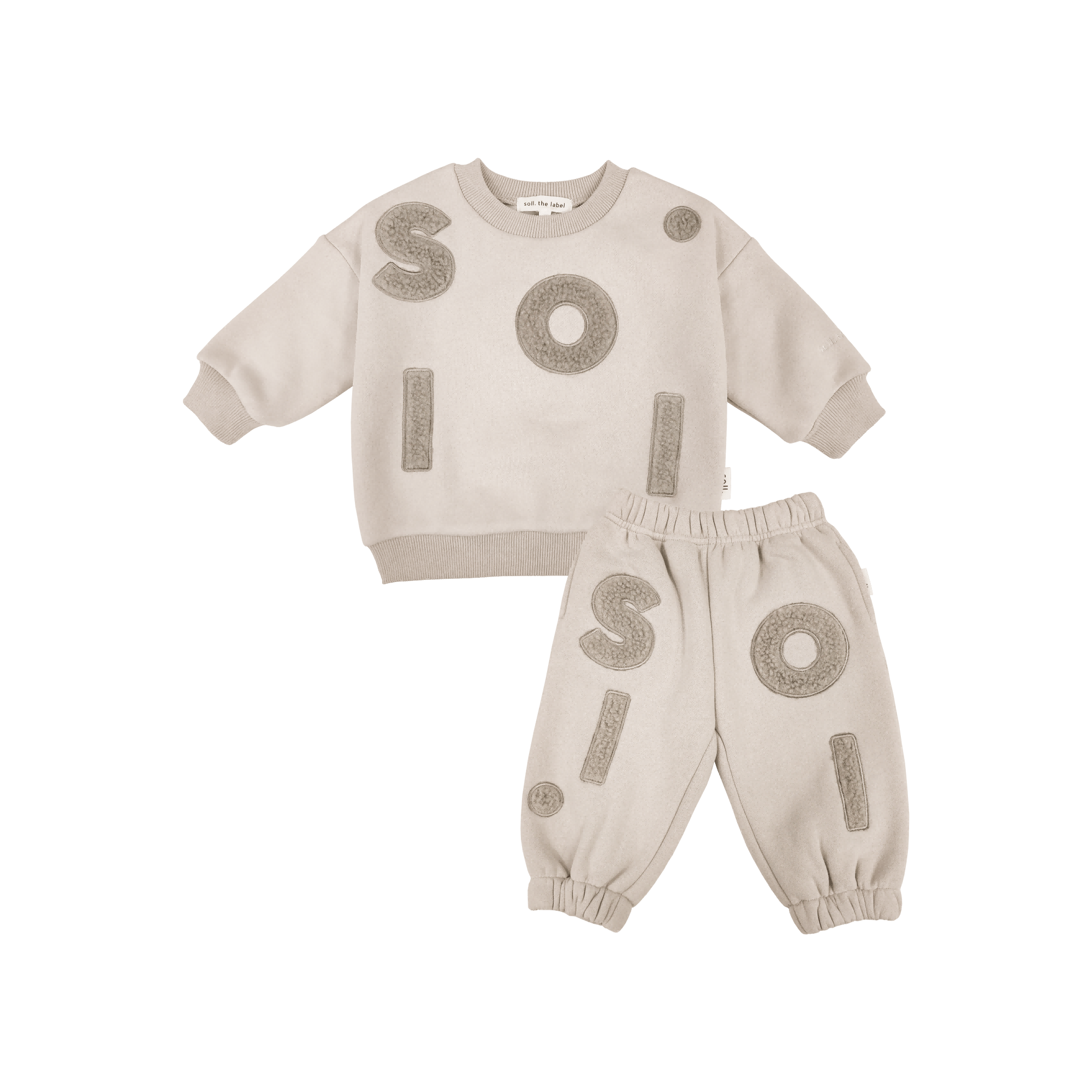 Kids Wooley Fleece Set - Beige Comfy Collection 01 soll. the label