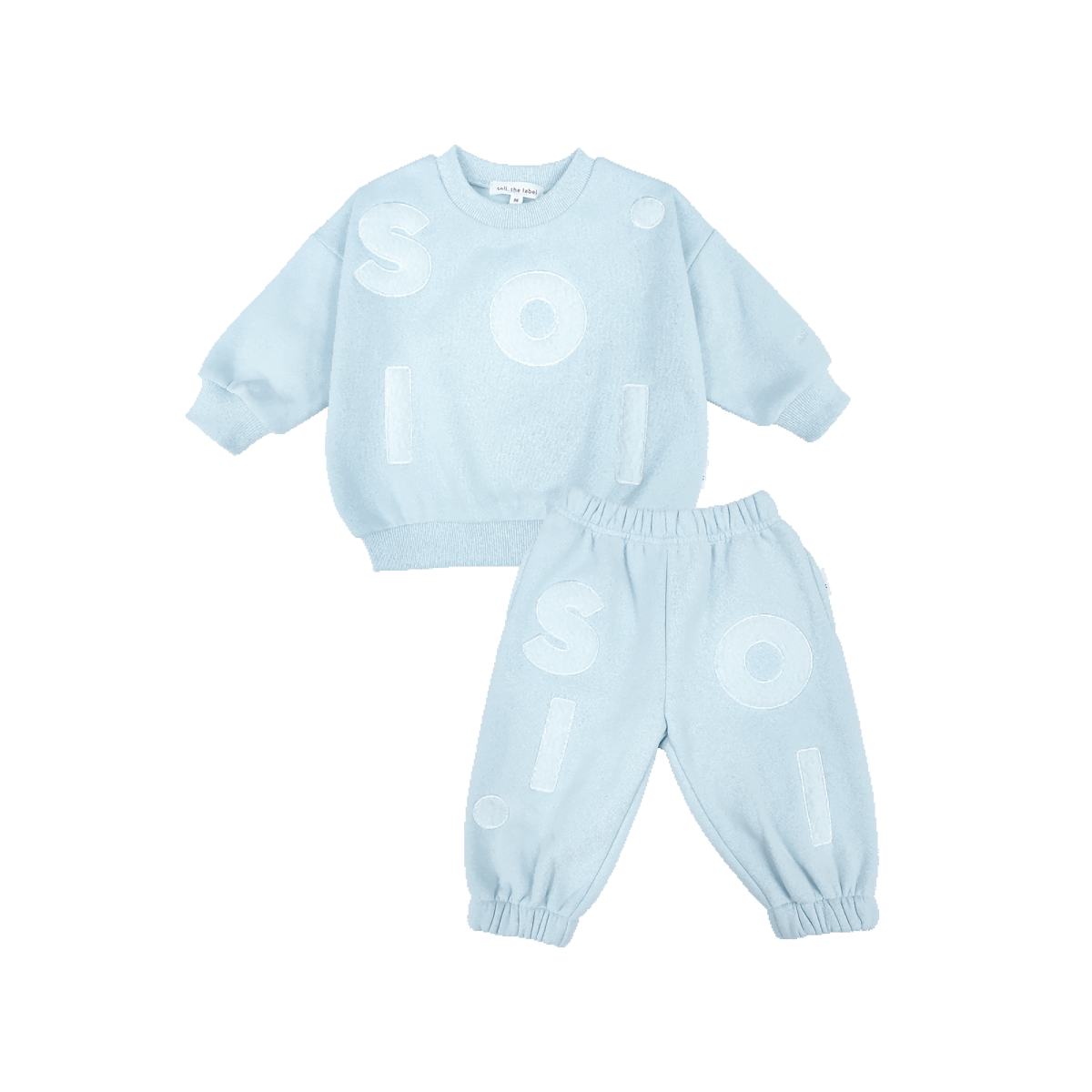 Kids Wooley Fleece Set - Blue Comfy Collection 01 soll. the label