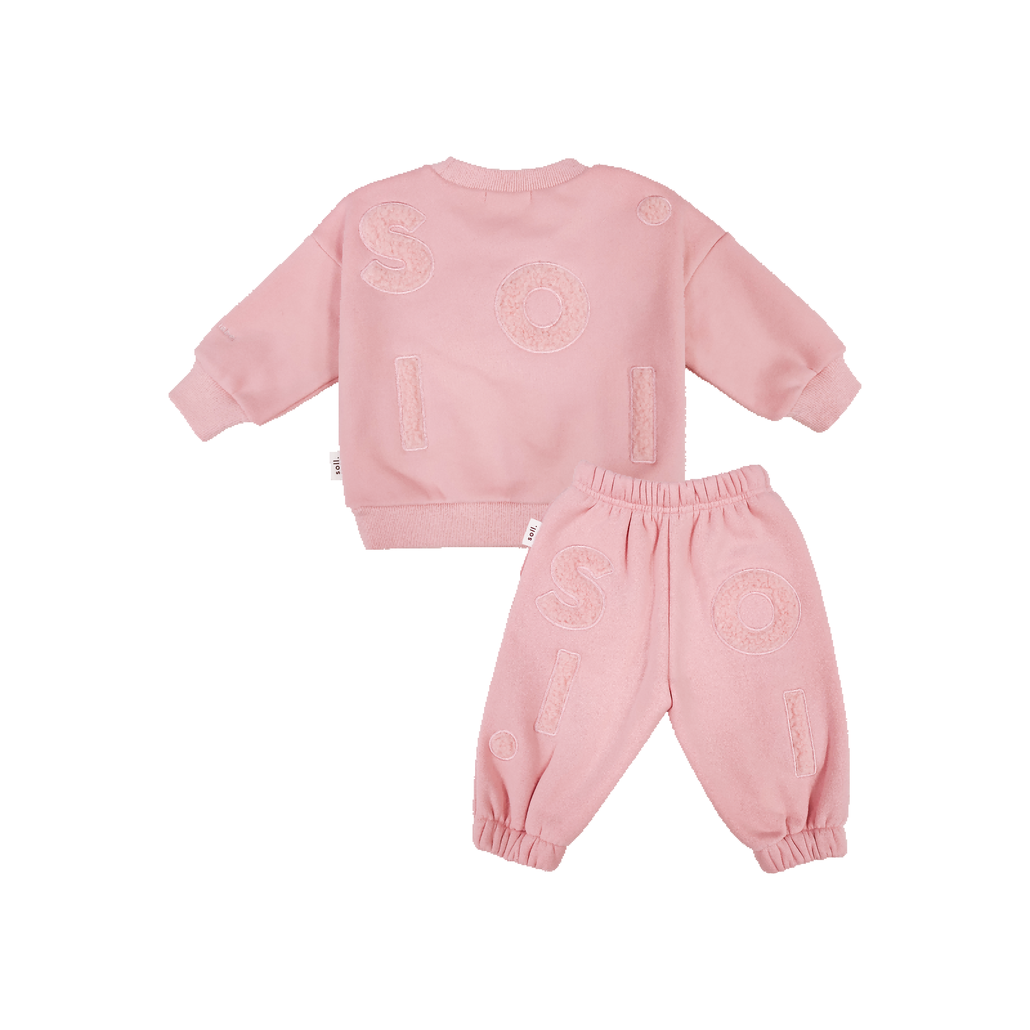 Kids Wooley Fleece Set - Pink Comfy Collection 01 soll. the label