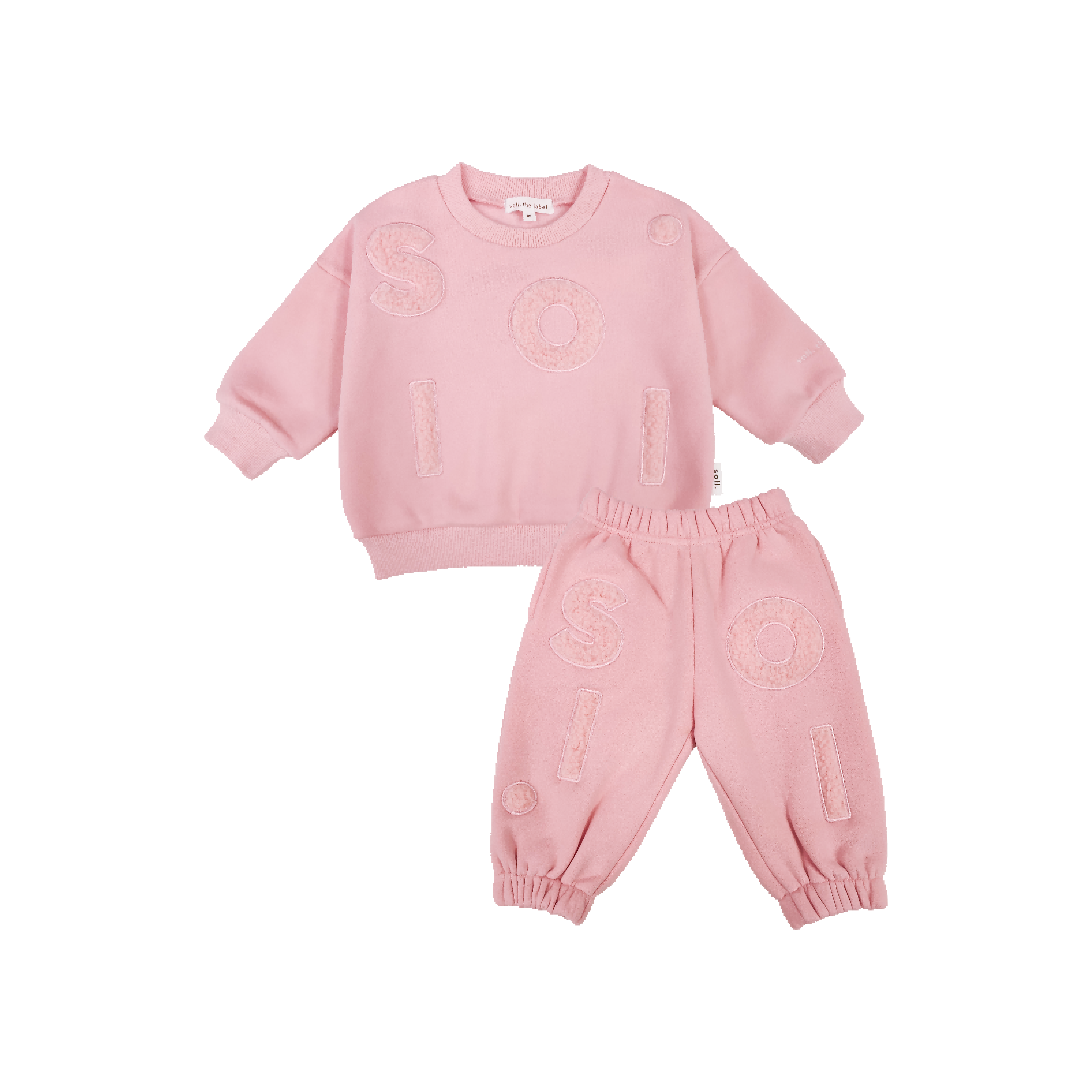 Kids Wooley Fleece Set - Pink Comfy Collection 01 soll. the label