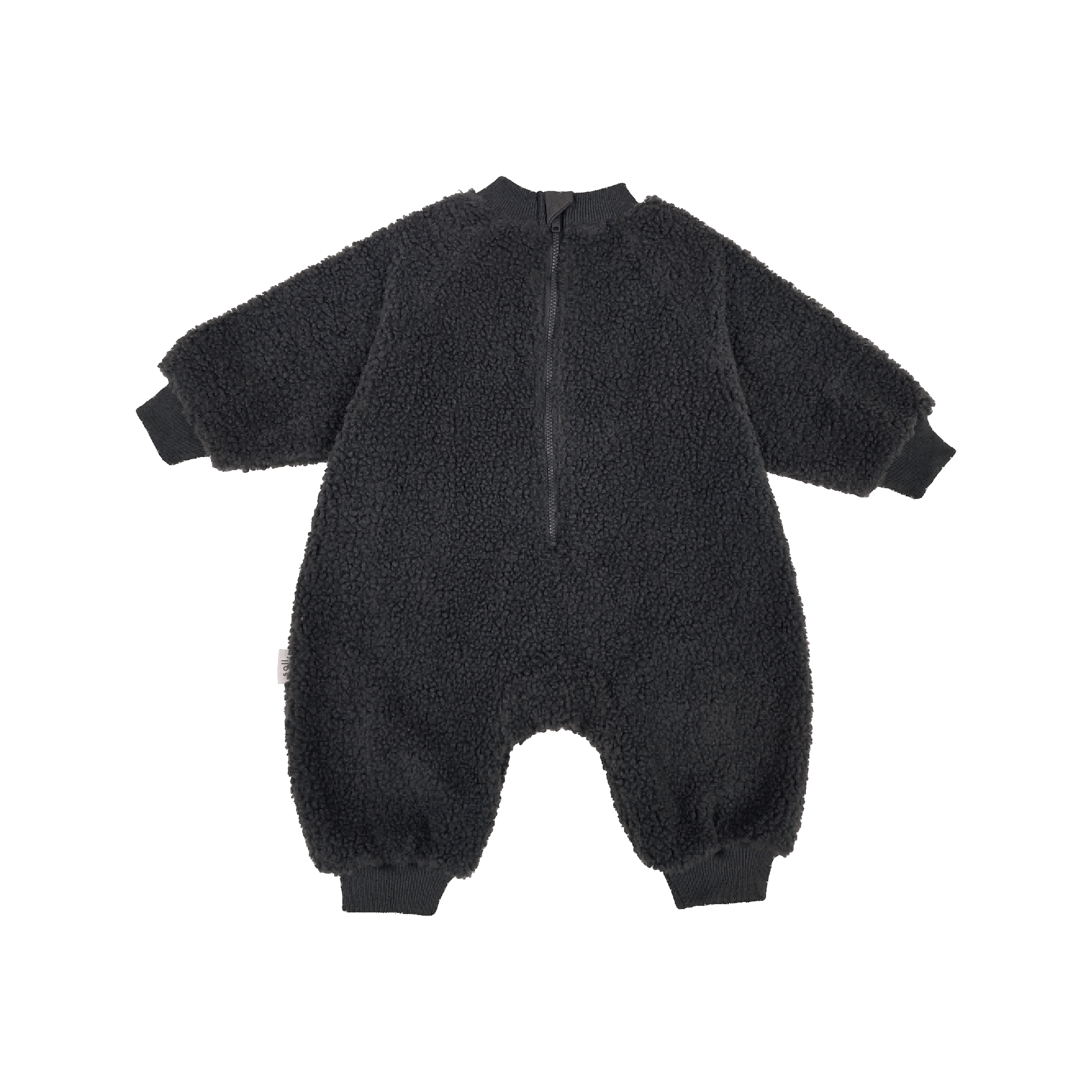 Kids Wooley Onesie - Charcoal Comfy Collection 01 soll. the label