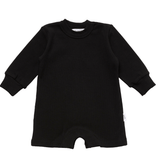 Ribbed Long Sleeve Romper - Black Ribbed Range Soll the Label