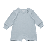Ribbed Long Sleeve Romper - Blue Ribbed Range Soll the Label