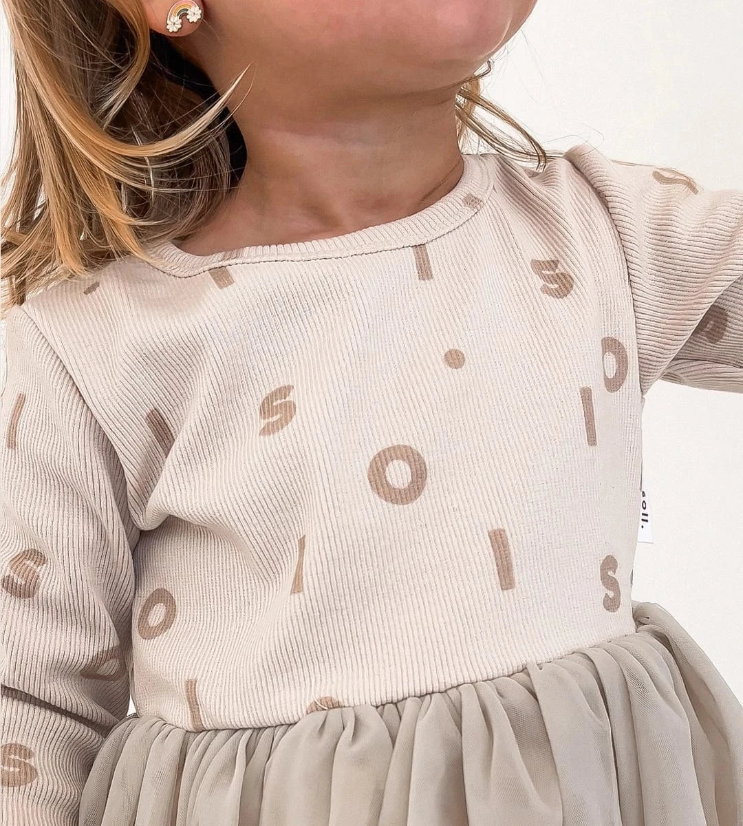 Ribbed Long Sleeve Tutu - Beige Comfy Collection 02 soll. the label