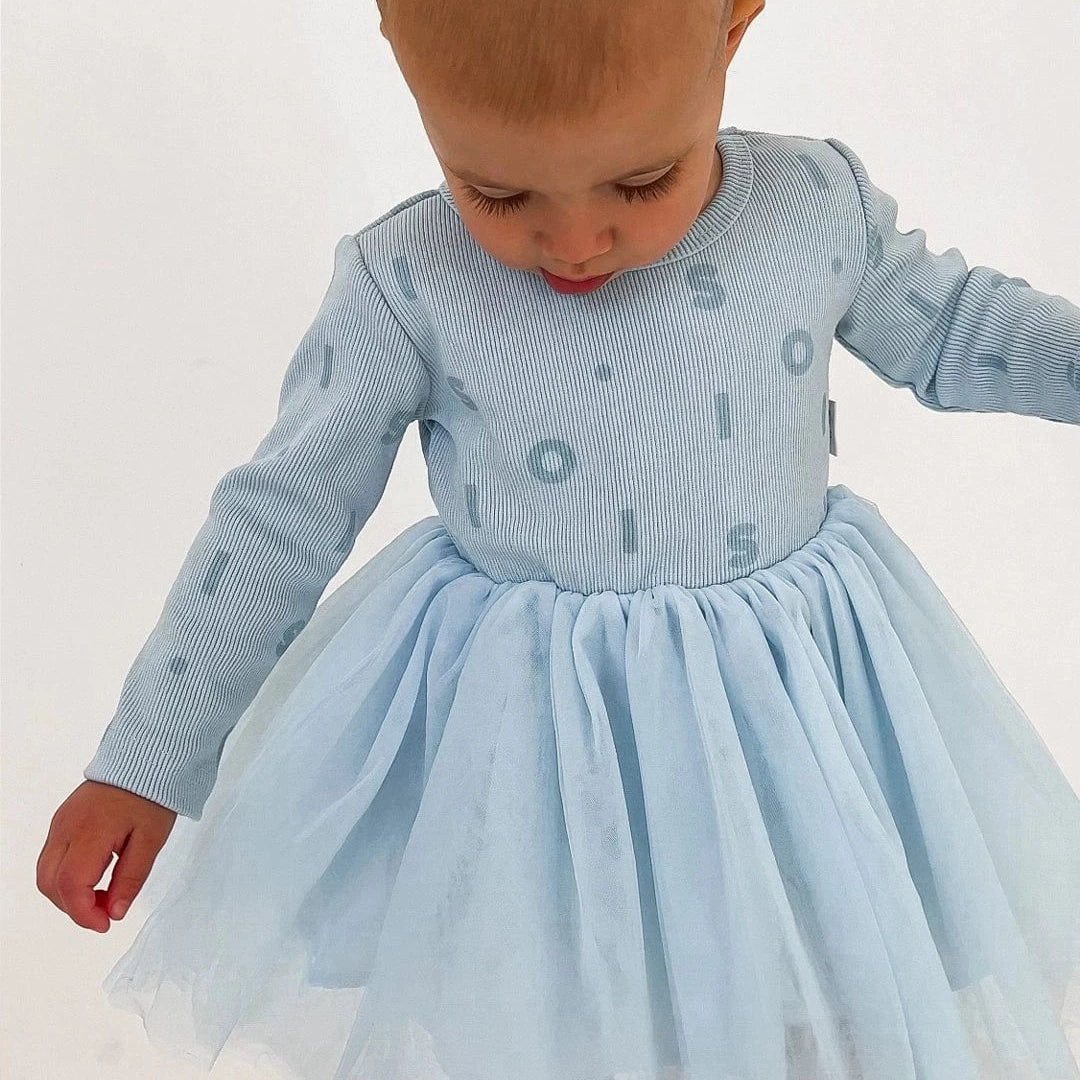 Ribbed Long Sleeve Tutu - Blue Comfy Collection 02 soll. the label